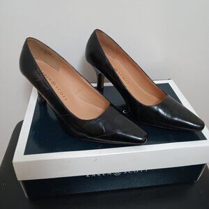 Black dress shoes, size 5.5M